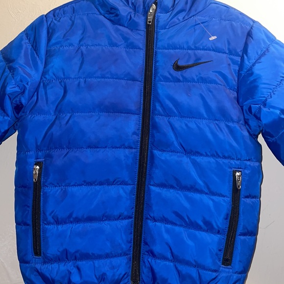 Nike Toddler Size 2T Full Zip Blue Puffer Jacket - Picture 2 of 7